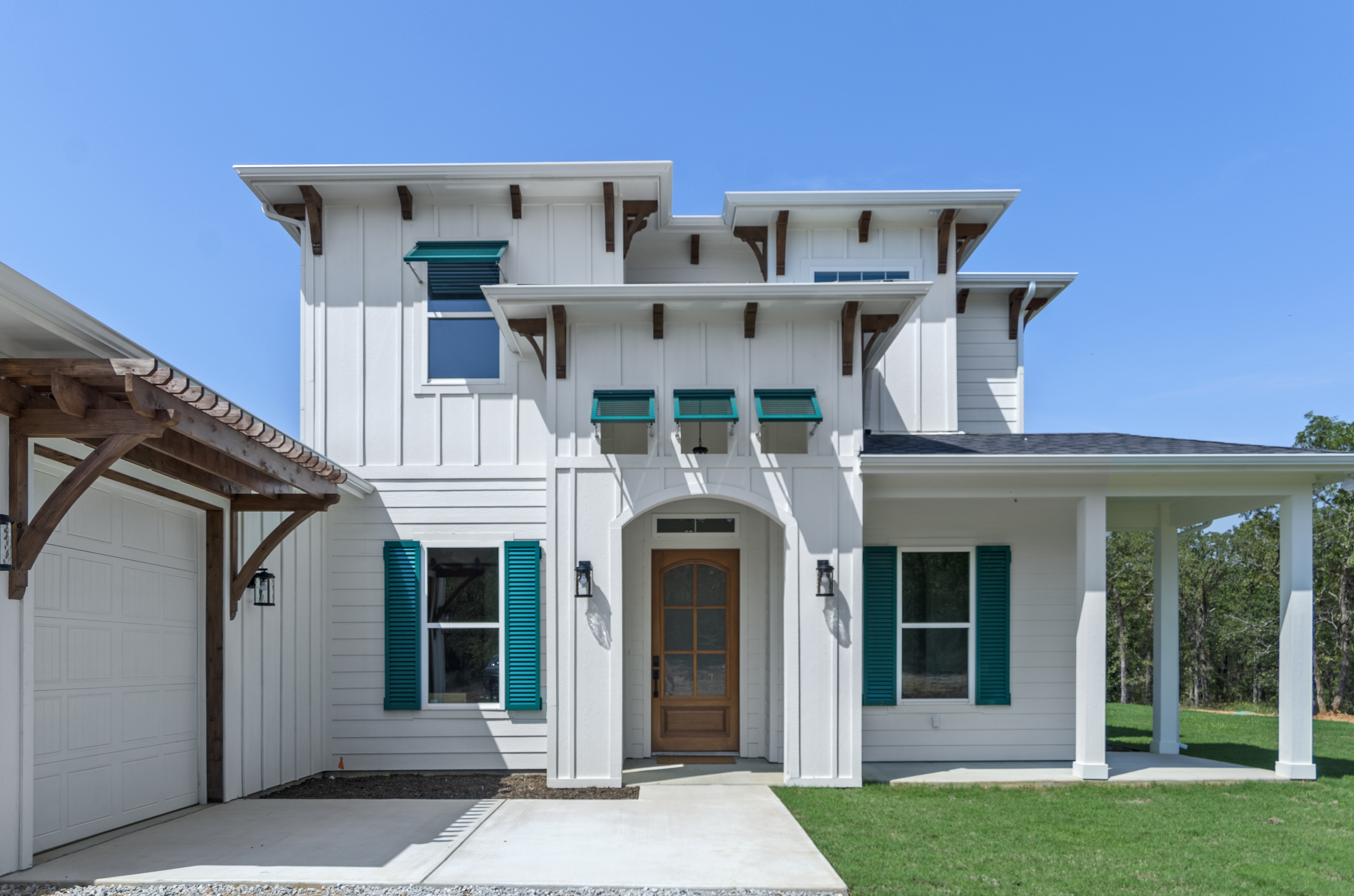 Front Elevation 2 - Strout Residence - Paradise Texas - Pecan Creek Construction